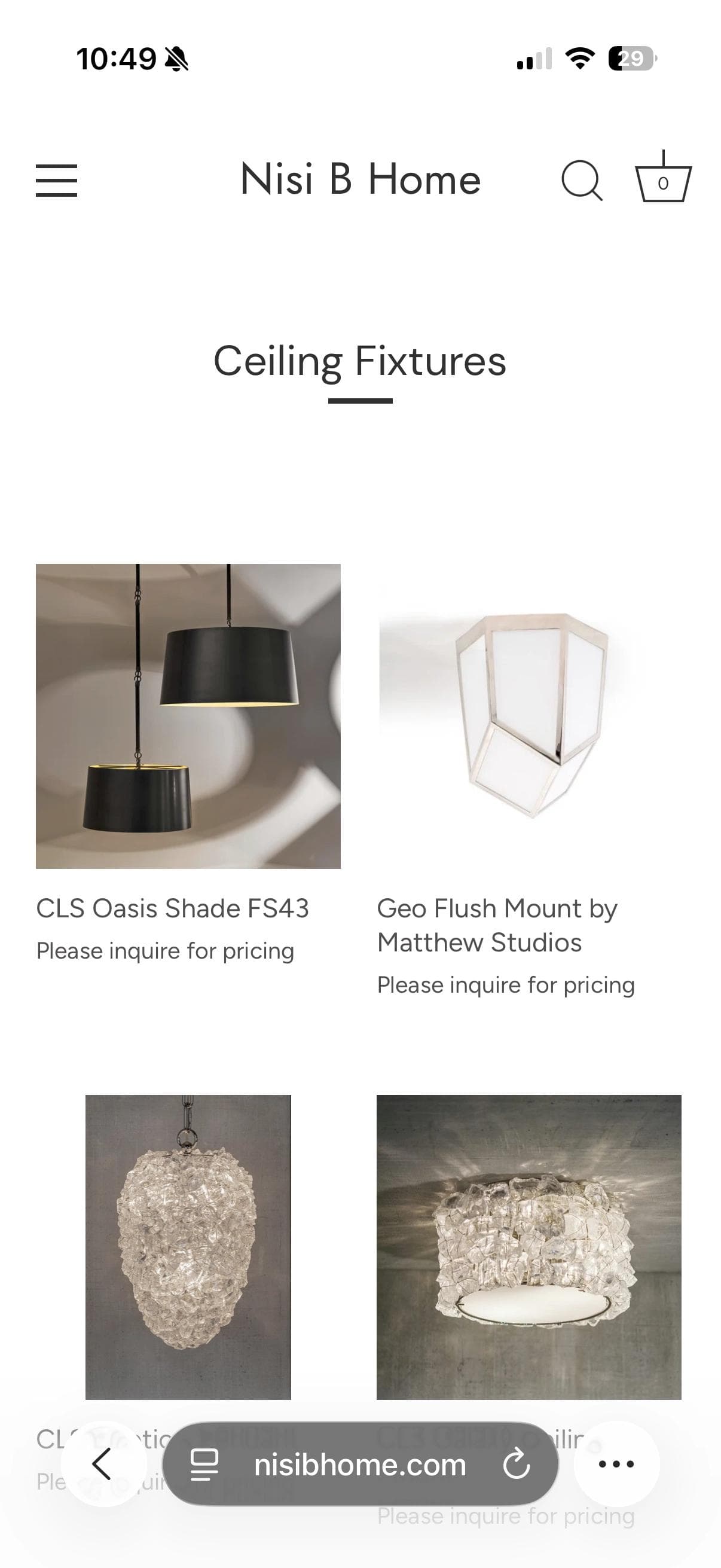 Nisi B Home mobile screenshot