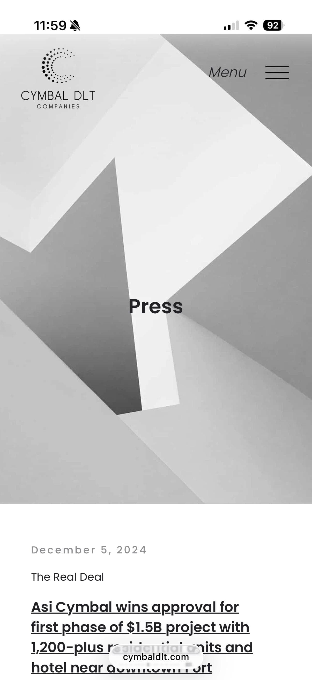 Cymbal DLT mobile screenshot